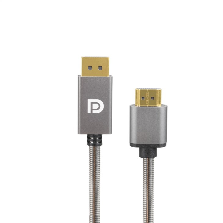 Roestvrijstalen DP1.2V mannelijk naar HDMI vrouwelijk 2.0V-adapter