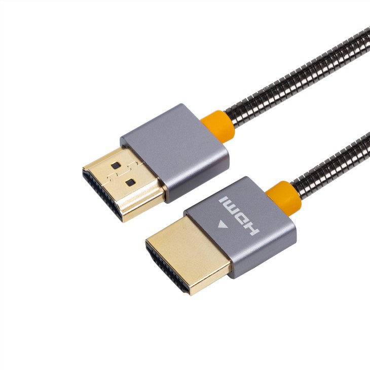 Roestvrijstalen HDMI-naar-HDMI 4K-kabel