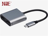 USB-C naar Duo-HDMI Adapter